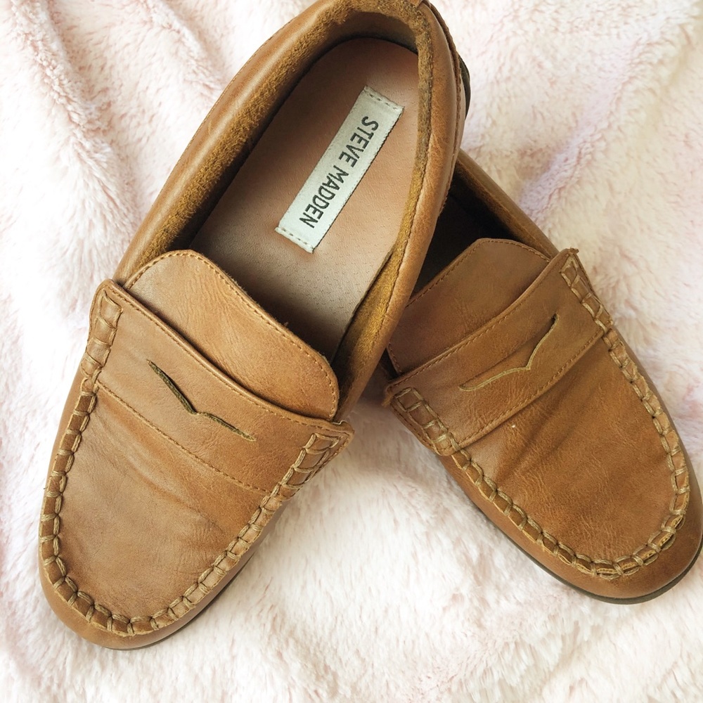 Boys brown Steve Madden loafer 3.5Y